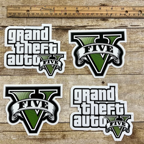 Rockstar GTA5 Vinyl Stickers (10 Pices) - Picture 1 of 7